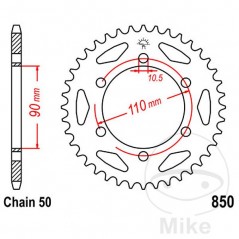 JT SPROCKETS Corona plato transmisión 33T P-530 Ø90 MM Ø110 727.23.62