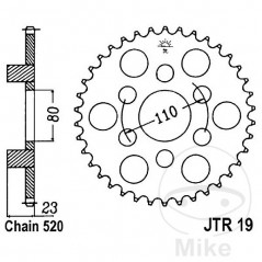JT SPROCKETS Transmission plate crown 38T P-520 Ø80 MM Ø110 727.57.20