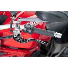 Clutch handle, black body extendible black