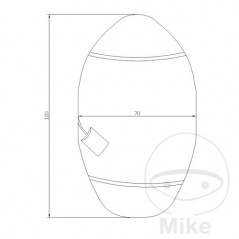 JMP seat protector cover SCOOTER 70 X 120 CM 711.56.86