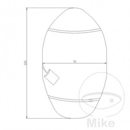JMP seat protector cover SCOOTER 70 X 120 CM 711.56.86