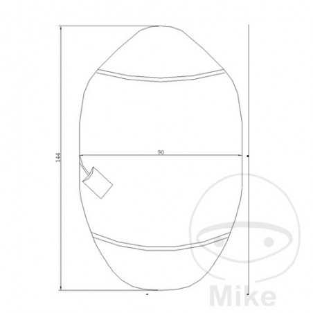 JMP Funda protectora de asiento MAXI SCOOTER 90 X 144 CM 711.56.94