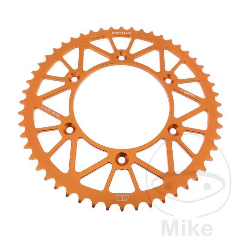 JT SPROCKETS Corona plato transmision 52T P-520 Ø125 MM Ø150 758.18.73