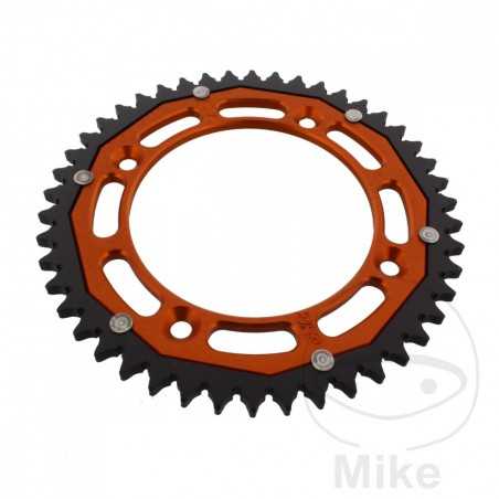 ZF SPROCKETS Corona plato transmision DUAL 46T P-428 Ø110 MM Ø132 758.05.23