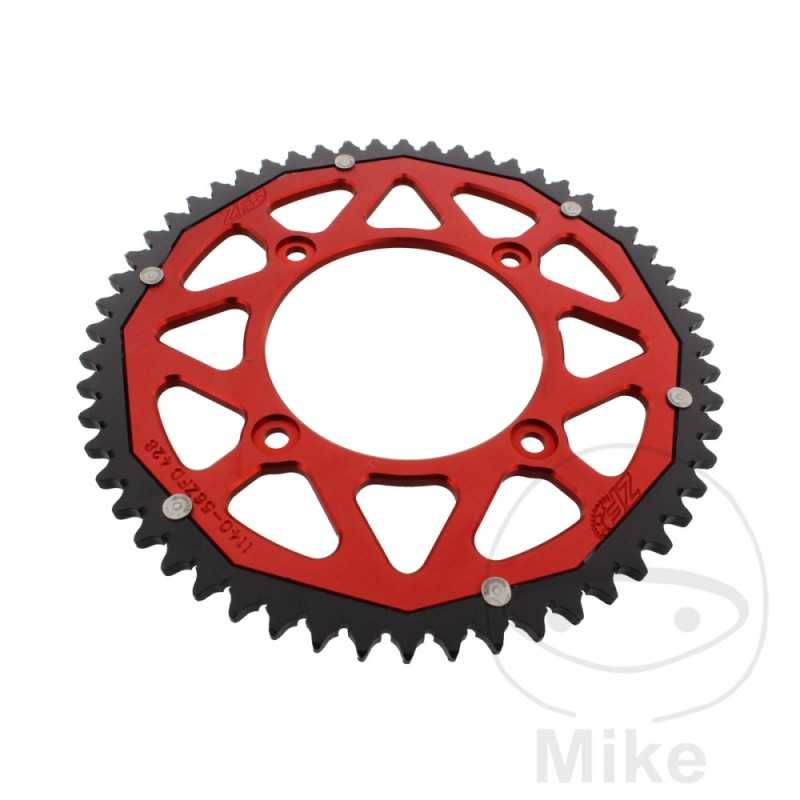 ZF SPROCKETS Transmission plate crown DUAL 56T P-428 Ø100 MM Ø120 758.05.34