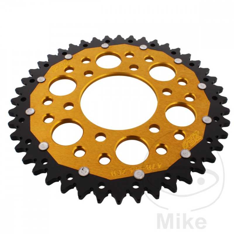 ZF SPROCKETS Corona plato transmision DUAL 44T P-520 Ø080 MM Ø104 758.09.56