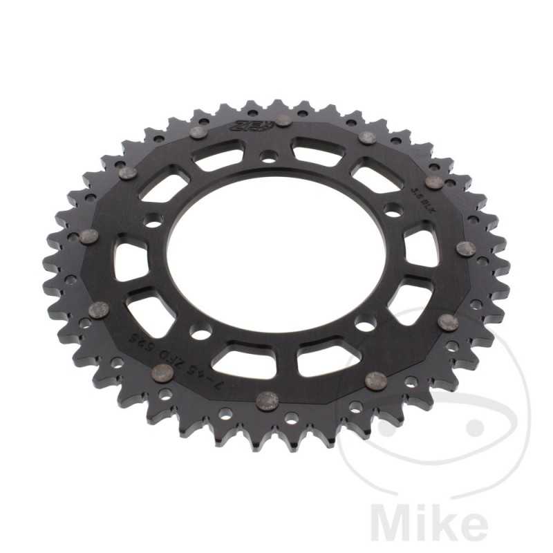 ZF SPROCKETS Transmission plate crown DUAL 45T P-525 Ø110 MM Ø130.8 758.16.75