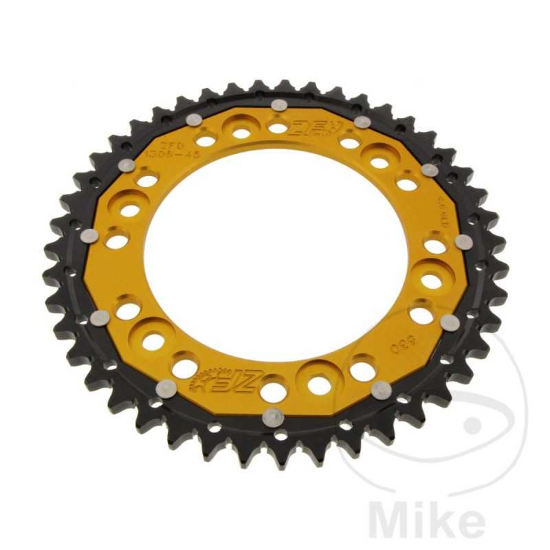 ZF SPROCKETS Transmission plate crown DUAL 45T P-530 Ø134 MM Ø160 758.17.36