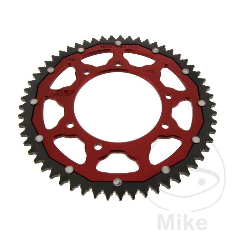 ZF SPROCKETS Corona plato transmision DUAL 57T P-428 Ø105 MM Ø125 758.17.59