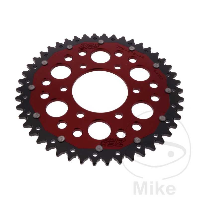 ZF SPROCKETS Transmission plate crown DUAL 46T P-520 Ø080 MM Ø104 758.17.94