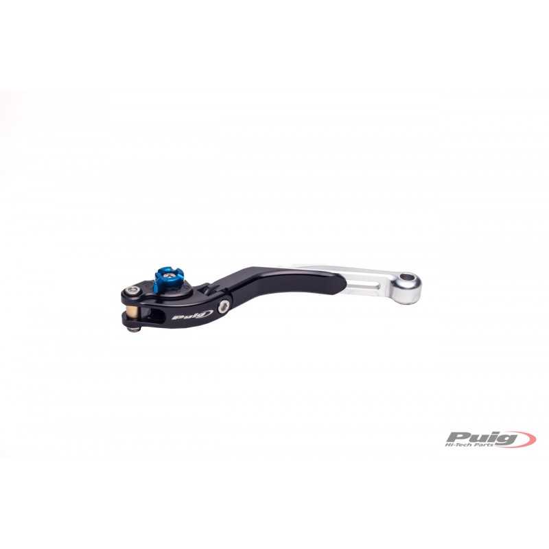 PUIG Maneta embrague cuerpo NEGRO extensible PLATA 24PN