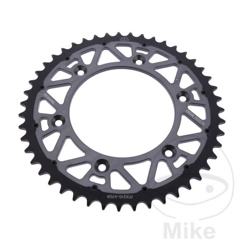 JT SPROCKETS Corona plato transmision DUAL 47T P-520 Ø125 MM Ø153 758.24.83