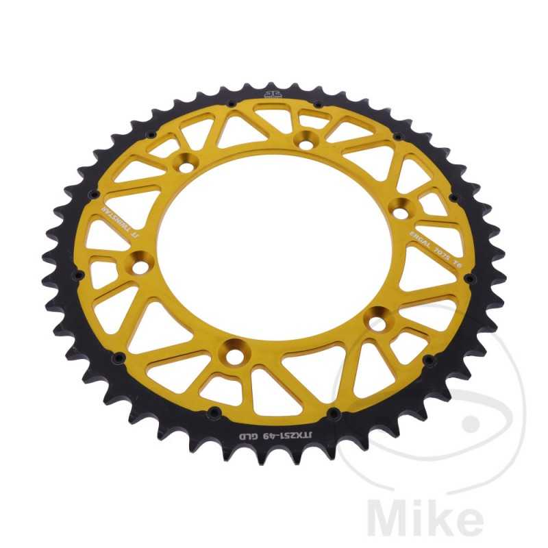JT SPROCKETS Corona plato transmision DUAL 49T P-520 Ø130 MM Ø150 758.24.98