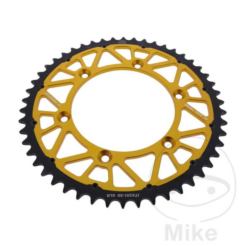 JT SPROCKETS Corona plato transmision DUAL 50T P-520 Ø130 MM Ø150 758.25.00
