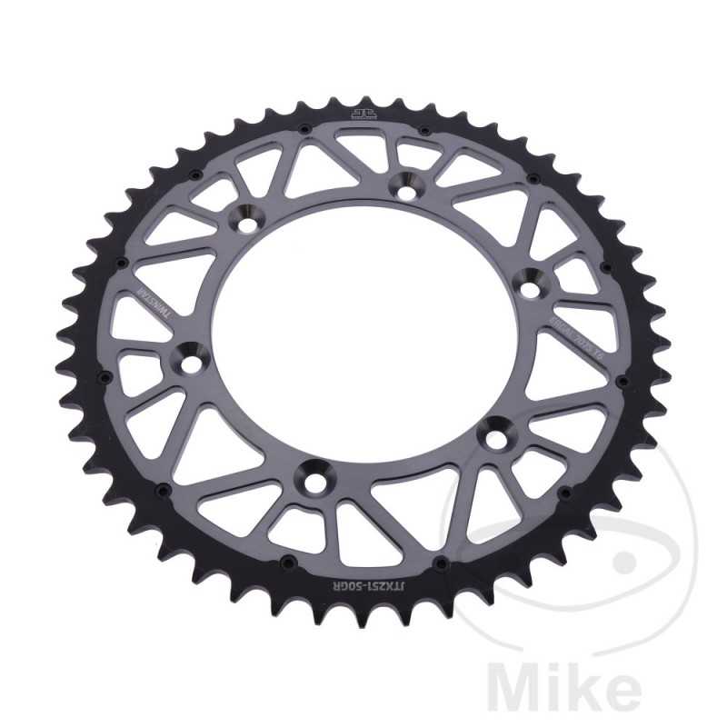 JT SPROCKETS Corona plato transmision DUAL 50T P-520 Ø130 MM Ø150 758.25.01