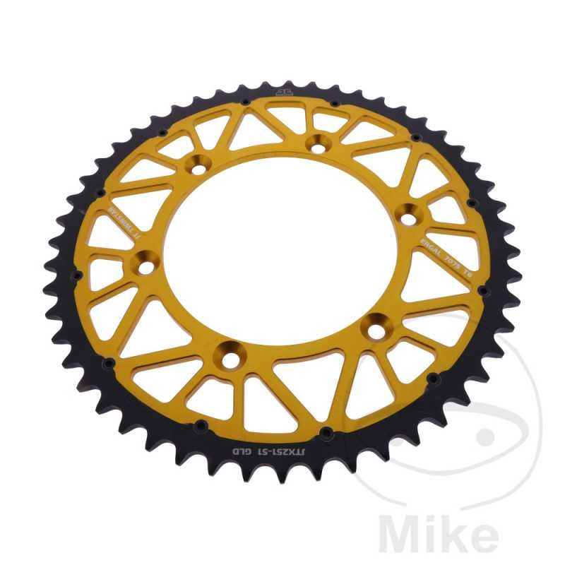 JT SPROCKETS Corona plato transmision DUAL 51T P-520 Ø130 MM Ø150 758.25.02
