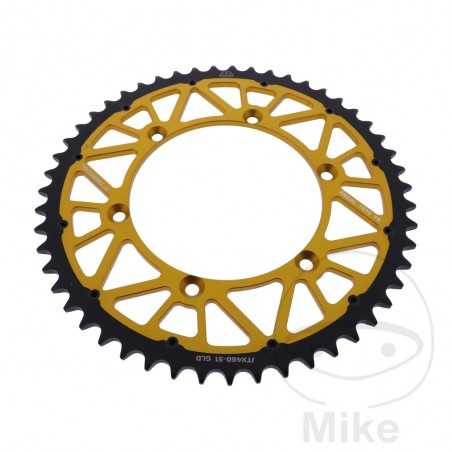 JT SPROCKETS Corona plato transmision DUAL 51T P-520 Ø134 MM Ø150 758.25.14