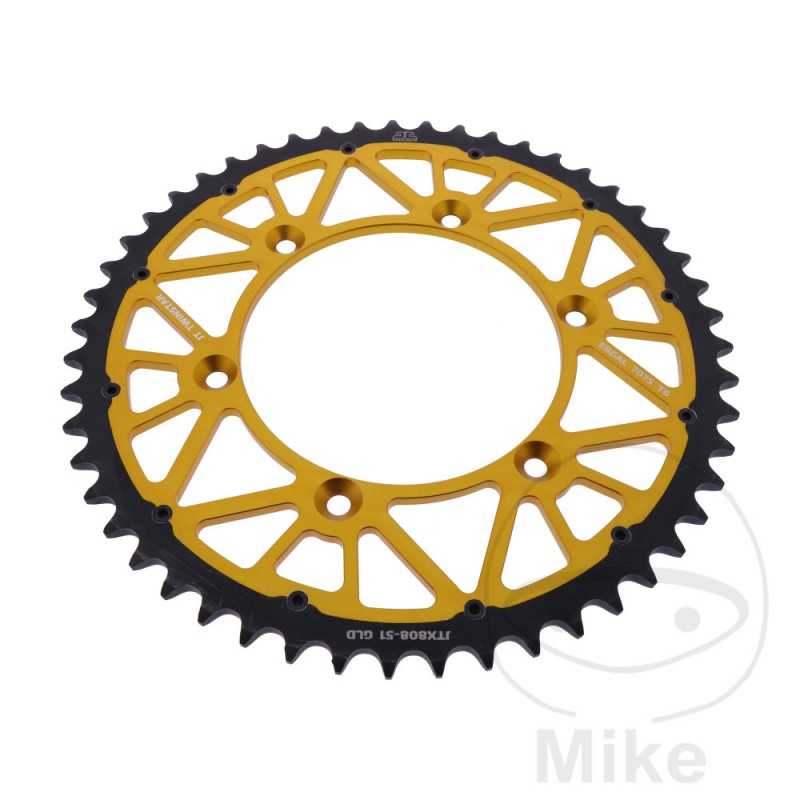 JT SPROCKETS Transmission plate crown DUAL 51T P-520 Ø126 MM Ø146 758.25.23