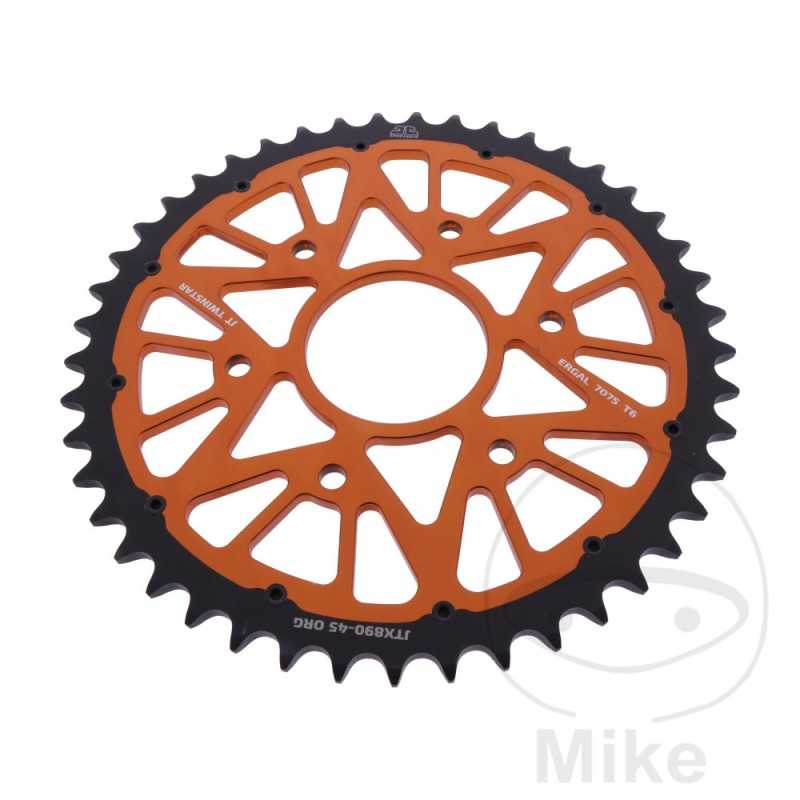 JT SPROCKETS Transmission plate crown DUAL 45T P-520 Ø063 MM Ø110 758.25.28