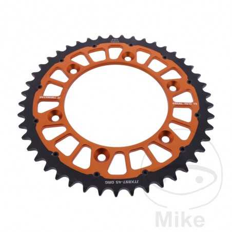 JT SPROCKETS Corona plato transmision DUAL 45T P-520 Ø125 MM Ø150 758.25.32