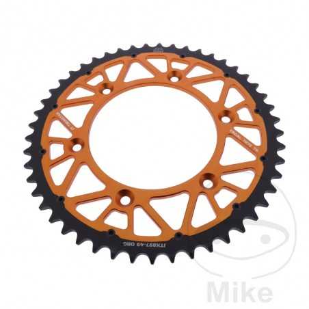 JT SPROCKETS Corona plato transmision DUAL 49T P-520 Ø125 MM Ø150 758.25.37
