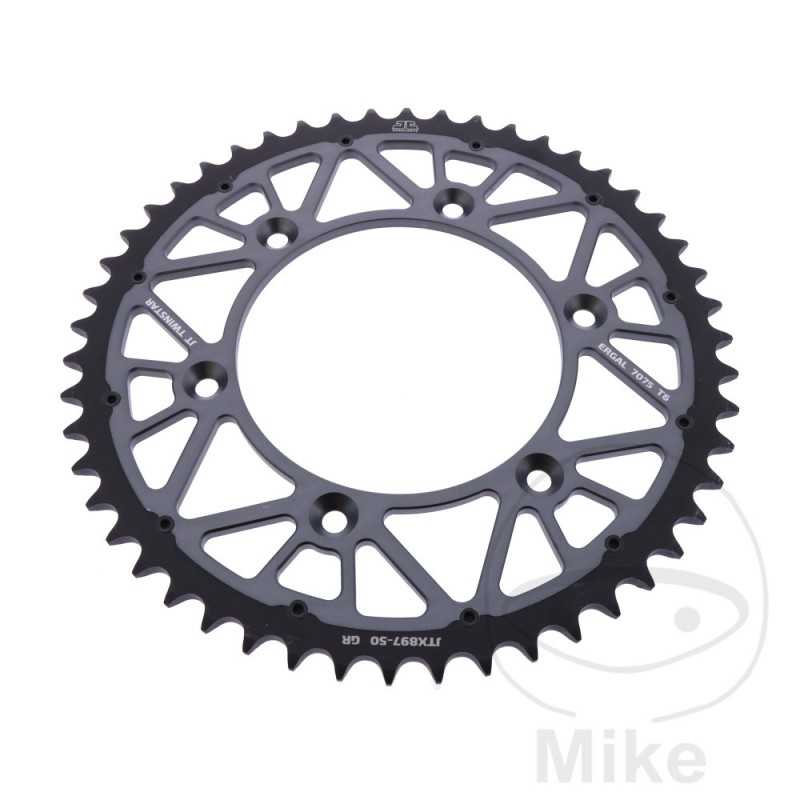 JT SPROCKETS Corona plato transmision DUAL 50T P-520 Ø125 MM Ø150 758.25.38