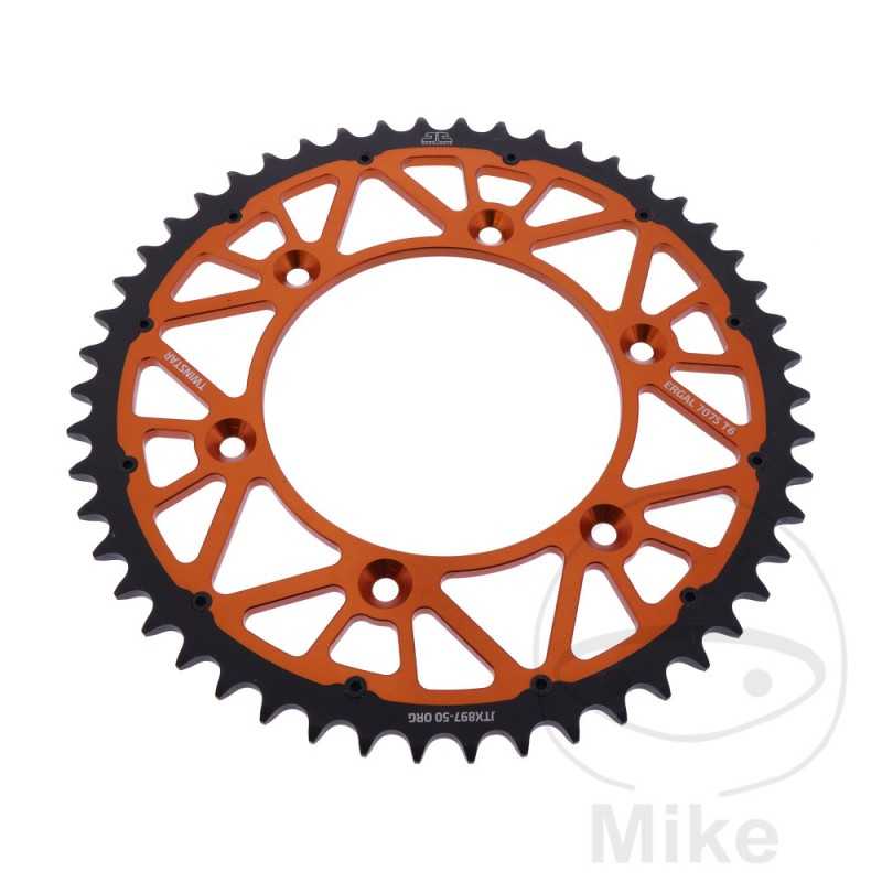 JT SPROCKETS Corona plato transmision DUAL 50T P-520 Ø125 MM Ø150 758.25.40