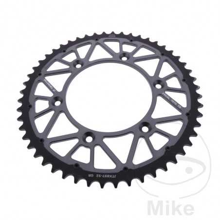 JT SPROCKETS Transmission plate crown DUAL 52T P-520 Ø125 MM Ø150 758.25.43