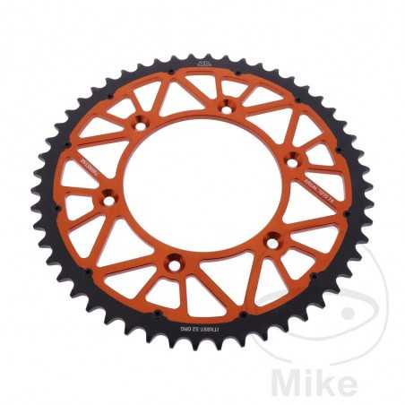 JT SPROCKETS Corona plato transmision DUAL 52T P-520 Ø125 MM Ø150 758.25.44