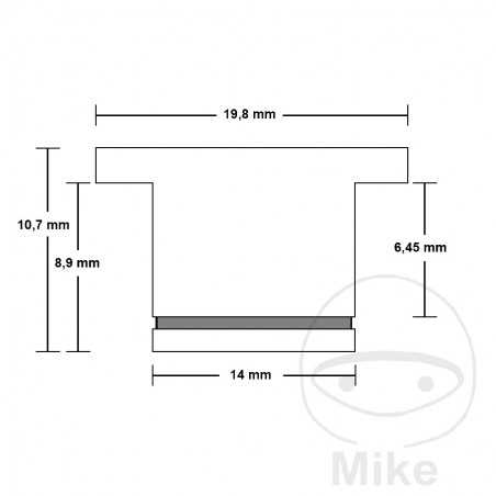 JMP Brake disc bushing 717.09.60