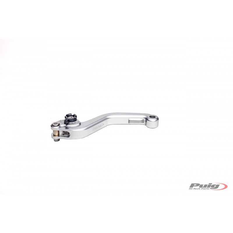 Short clutch handle, silver body