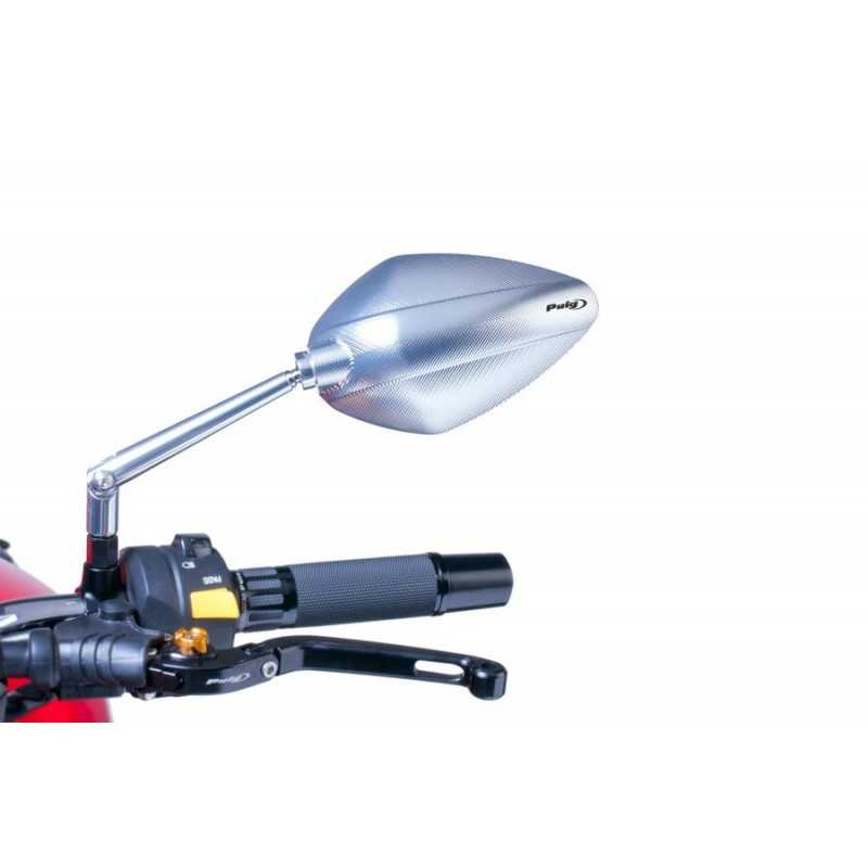 Approved right rearview mirror hi-tech 3 machined aluminum cnc