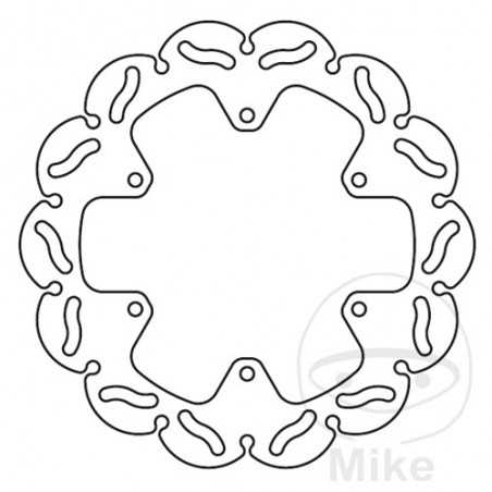 TRW Rigid brake disc for motorcycle RACING 788.04.95