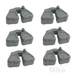 Juego de gomas flectores corona plato rueda trasera 6U 727.53.40