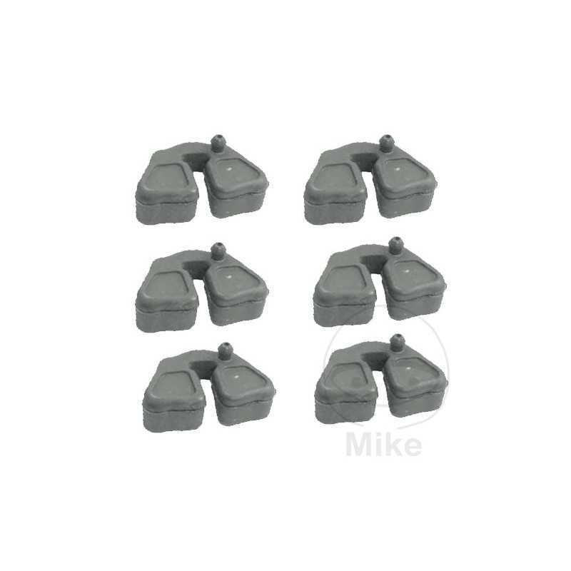 Juego de gomas flectores corona plato rueda trasera 6U 727.53.40