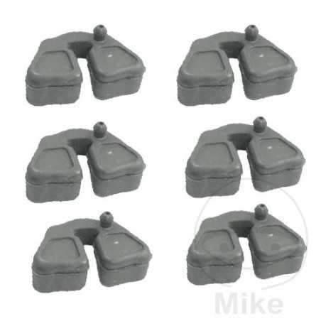 Juego de gomas flectores corona plato rueda trasera 6U 727.53.40