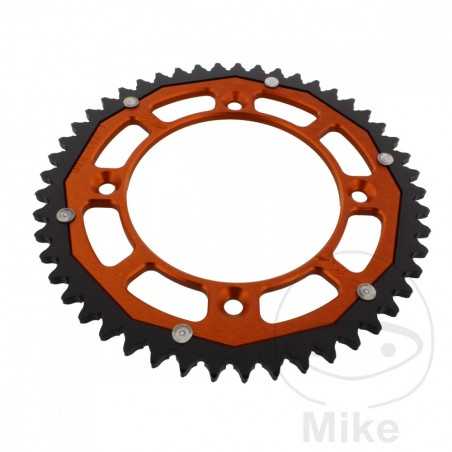 ZF SPROCKETS Corona plato transmisión DUAL 49T P-428 Ø110 MM Ø132 758.05.27