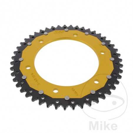 ZF SPROCKETS Corona plato transmisión DUAL 47T P-525 Ø140 MM Ø168 758.09.86