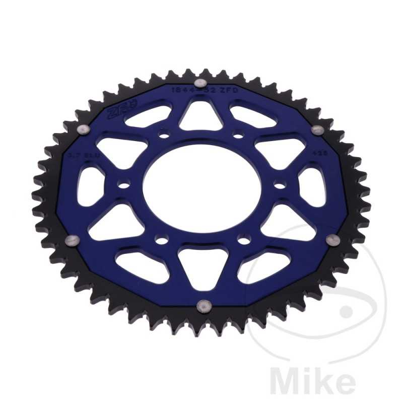 ZF SPROCKETS Corona plato transmisión DUAL 52T P-428 Ø076 MM Ø100 758.18.19