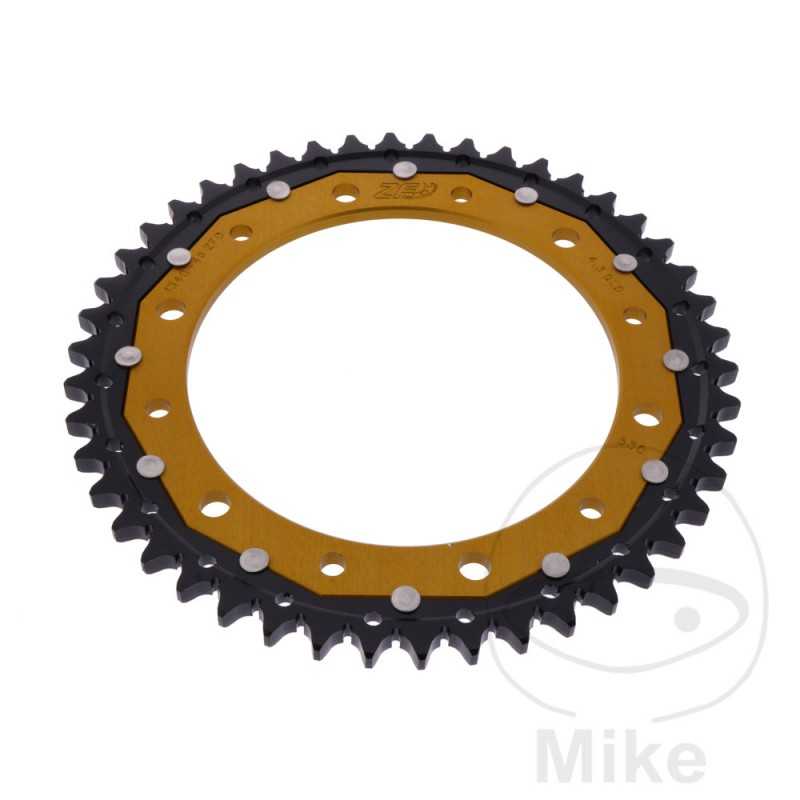 ZF SPROCKETS Corona plato transmisión DUAL 46T P-530 Ø154 MM Ø176 758.18.66