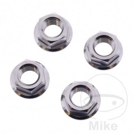 JMP Nut set for transmission plate crown screw M10 X 1.25 MM INOX V4A 775.35.46