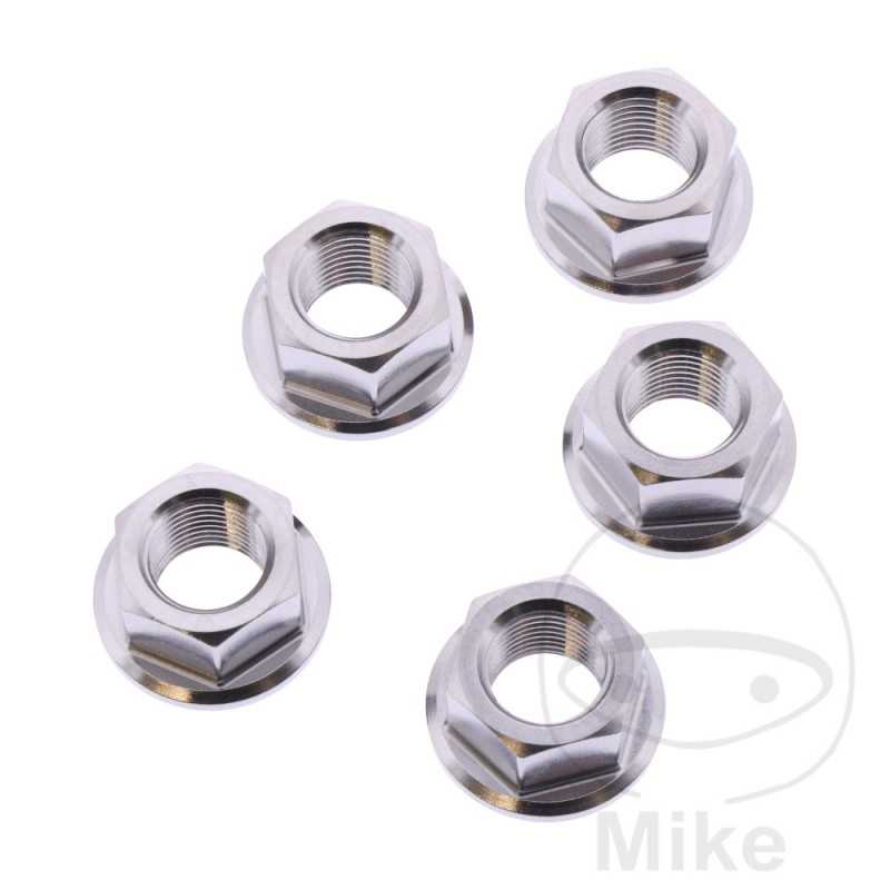 JMP Nut set for transmission plate crown screw M8 X 1.25 MM INOX V4A 775.35.50