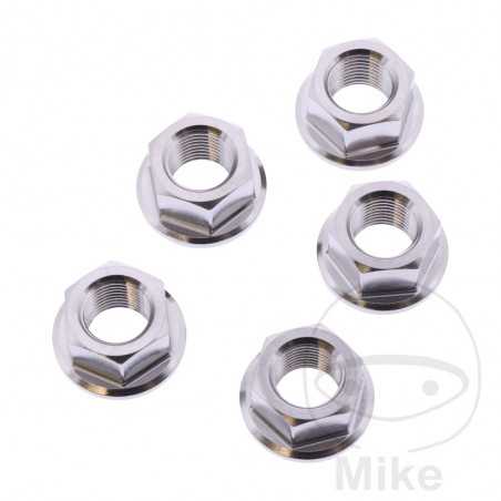 JMP Nut set for transmission plate crown screw M8 X 1.25 MM INOX V4A 775.35.50