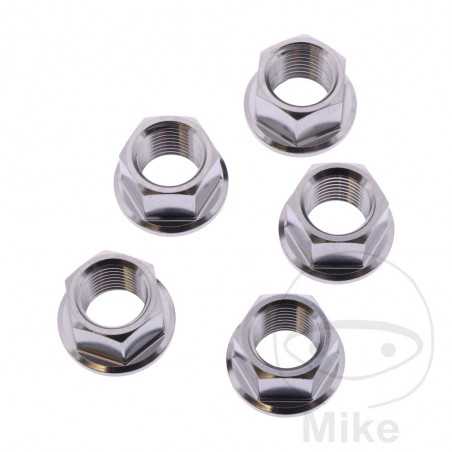 JMP Nut set for transmission plate crown screw M12 X 1.25 MM INOX V4A 775.35.52