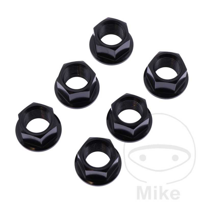 JMP Nut set for transmission plate crown screw M12 X 1.25 MM INOX V4A 775.35.65