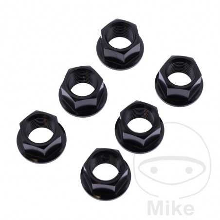 JMP Nut set for transmission plate crown screw M12 X 1.25 MM INOX V4A 775.35.65