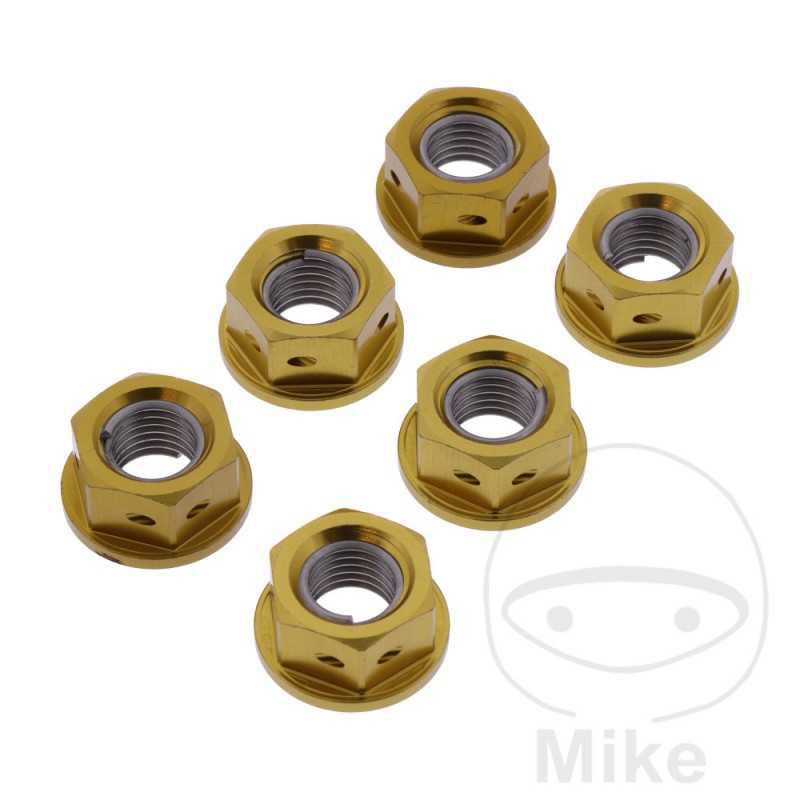 JMP Nut set for transmission plate crown screw M10 X 1.25 MM RACING 775.35.98