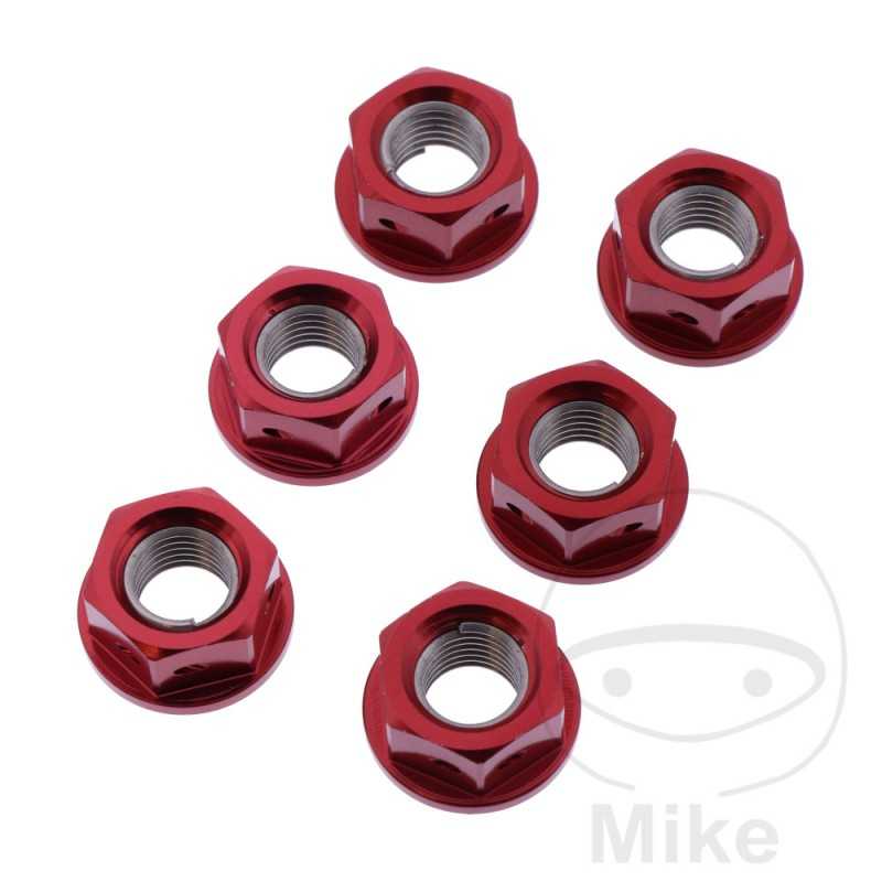JMP Nut set for transmission plate crown screw M10 X 1.25 MM RACING 775.36.04