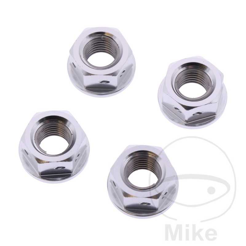 JMP Nut set for transmission plate crown screw M10 X 1.25 MM RACING 775.36.05