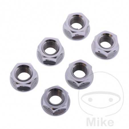 JMP Nut set for transmission plate crown screw M10 X 1.25 MM RACING 775.36.07
